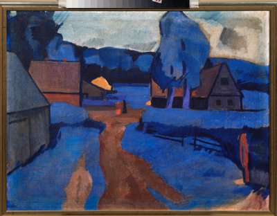 Blauer Landschaft von Iosiph Solomonovich Shkolnik