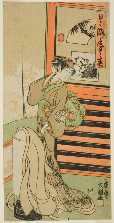 Der Schauspieler Segawa Kikunojo II in einer unbekannten Rolle von Ippitsusai Bunchō