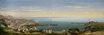 Ansicht von Genua mit Hafen von Ippolito Caffi
