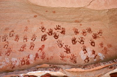 Felskunst der Anasazi und anderer pueblo-bewohnender Frühbewohner der Four Corners von Ira Block