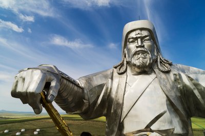 Die Dschingis Khan Reiterstatue, Teil des Dschingis Khan Statue Komplexes, 2015 (Foto) von Ira Block