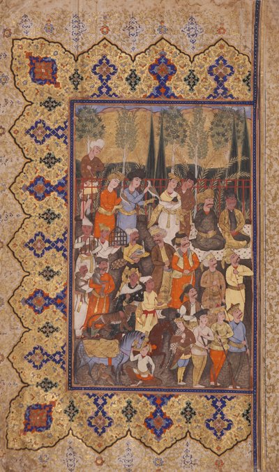 Thronbesteigung von Luhrasp von Iranian School