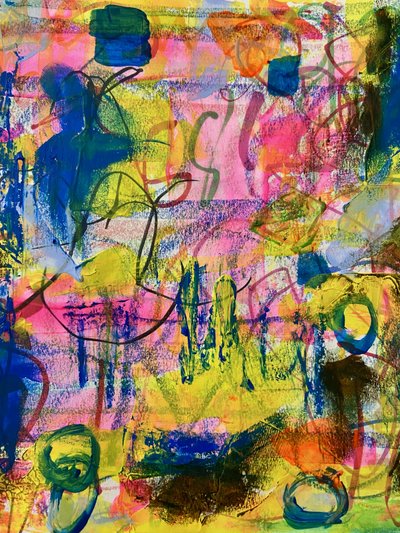 Farbenfrohe Abstrakte Expression von Irene Chua