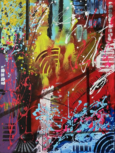 Dynamische Farbexplosion von Irene Chua
