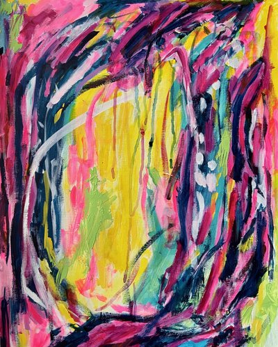 Lebendige Abstrakte Expression von Irene Chua