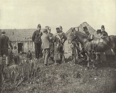 Zwangsräumungsszene, Vandeleur Anwesen, County Clare von Irish Photographer