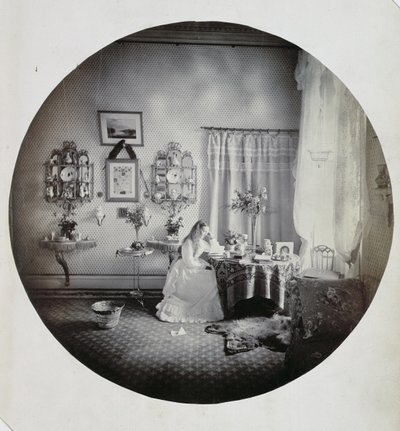 Innenraum des Muckross House, ca. 1865 von Irish Photographer