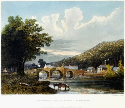 Neue Brücke, Vale of Ovoca, Co. Wicklow, 1835 von Irish School