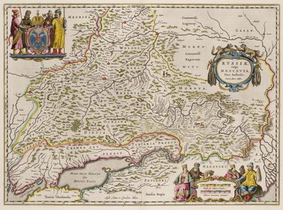 Karte von Südrussland Aus: Partes Septentrionalis et Orientalis, 1664 von Isaac Abrahamsz. Massa