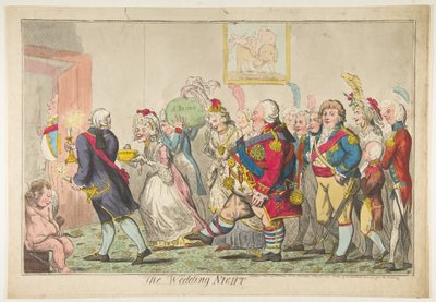 Die Hochzeitsnacht, 20. Mai 1797 von Isaac Cruikshank