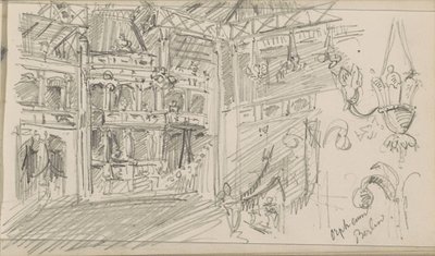 Innenraum des Orpheum-Theaters in Berlin von Isaac Gosschalk