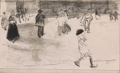 Figuren auf der Straße von Isaac Israels