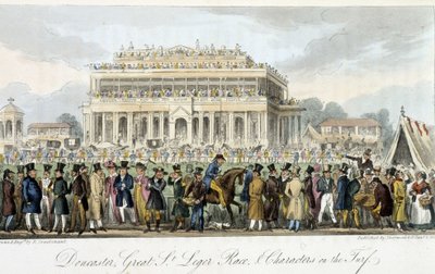 Le prix Saint Léger à Doncaster (die Rennen) - in „The english spy“ von Charles Molloy Westmacott, ill. von Robert Cruikshank, London von Isaac Robert Cruikshank