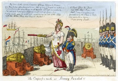 Der Wunsch der Kaiserin oder Boney verwirrt! von Isaac Robert Cruikshank