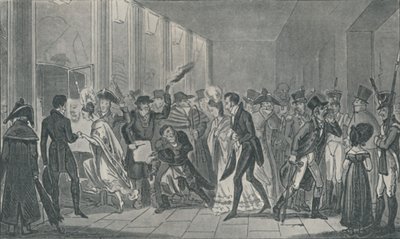 Nach der Oper, 1821, 1920 von Isaac, Robert and George Cruikshank