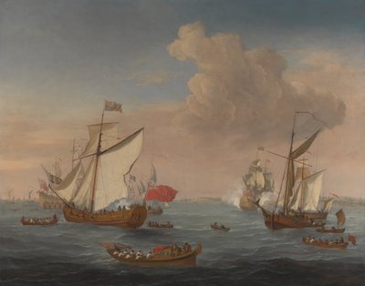 Schiffe in der Themsemündung bei Sheerness von Isaac Sailmaker