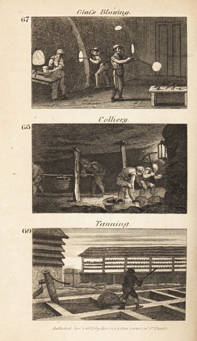 Berufe im Regency-England: Glasblasen, Bergbau und Gerberei von Isaac Taylor