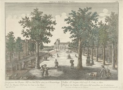Ansicht des Buitenhofs in Den Haag von Isaac van Haastert