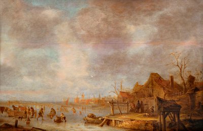 Ein Wintertag außerhalb von Haarlem, zwischen 1638 und 1640 von Isaac van . Ostade