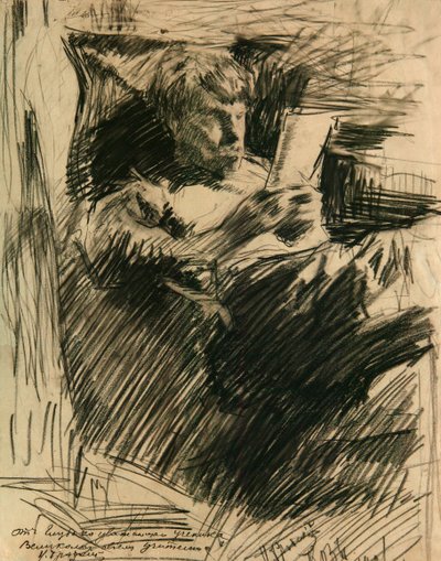 Porträt des Künstlers und Autors David Burliuk 1882-1967 von Isaak Israilevich Brodsky