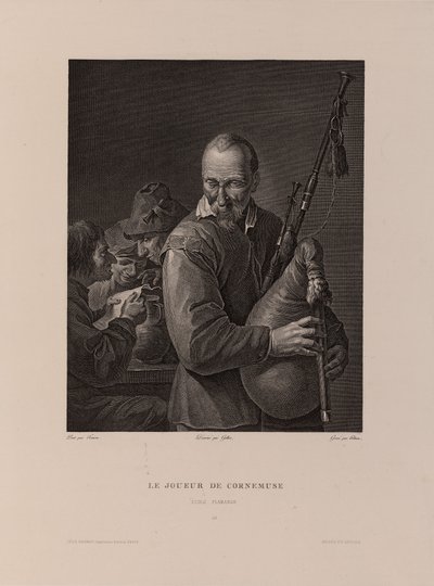 Der Dudelsackspieler von Isidore Stanislas Helman