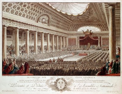 Die Eröffnung der Generalstände in Versailles von Isidore Stanislas Helman