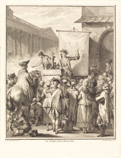 Der französische Scharlatan von Isidore Stanislas Helman after Jean Duplessi Bertaux