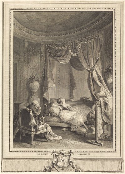 Der gefährliche Roman von Isidore Stanislas Helman after Nicolas Lavreince