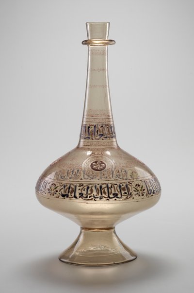 Flasche, in Auftrag gegeben von Dawud, Rasulid Sultan von Jemen, Mamluken-Dynastie, 1296-1321 von Islamic School