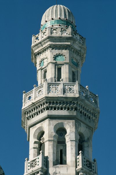 Detail eines Minaretts von Islamic School