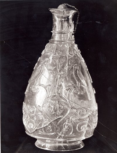 Kanne mit Vögeln aus dem Schatz von Saint-Denis, ägyptisch, Fatimiden-Periode, spätes 10. Jahrhundert von Islamic School