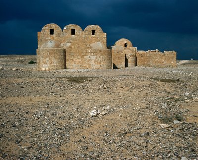 Ansicht von Qasr Amra, Wüstenschlösser (711-715) von Islamic School