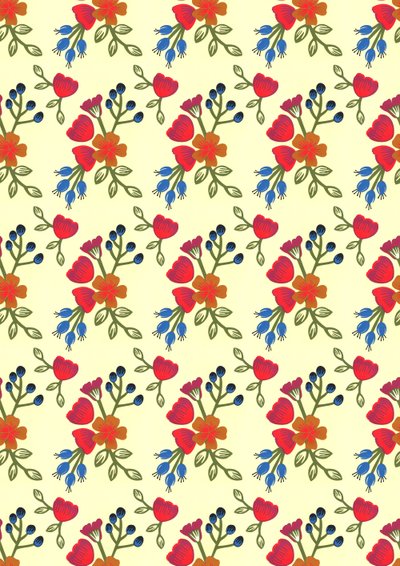 Flora-Druck, 2015 von Isobel Barber