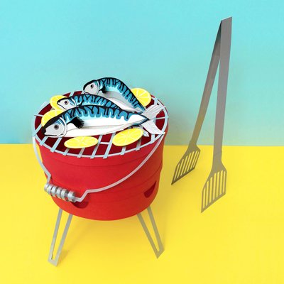 Tee am Meer, 2016 von Isobel Barber