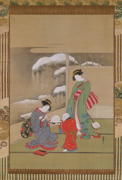 Augen auf einen Schneehase malen von Isoda Koryusai