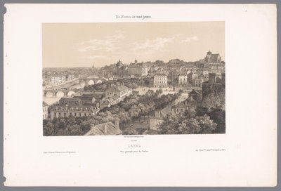 Blick auf Laval vom Viadukt (Hedendaags Frankreich) von Isodore Laurent Deroy