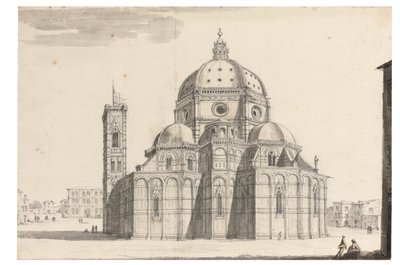 Der Dom und der Campanile, Florenz von Israel the Younger Silvestre