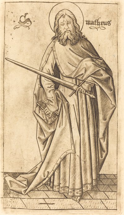 Heiliger Paulus oder Heiliger Matthäus von Israhel van Meckenem