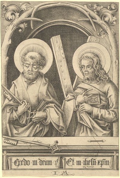 Heilige Petrus und Andreas von Israhel van Meckenem