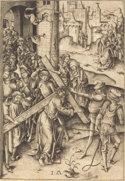 Das Tragen des Kreuzes, ca. 1480 von Israhel van Meckenem