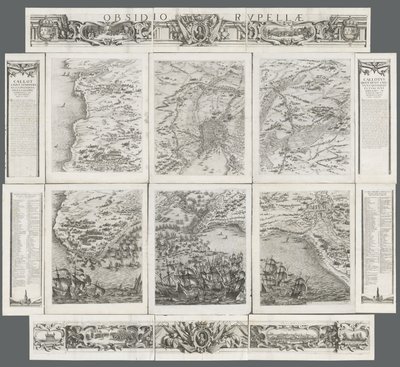 Die Belagerung von La Rochelle von Israël Henriet