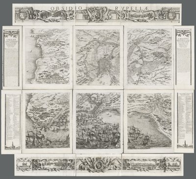 Die Belagerung von La Rochelle (1628-1630) von Israël Henriet