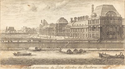 Ansicht und Perspektive des Palais und der Gärten der Tuilerien von Israël Silvestre