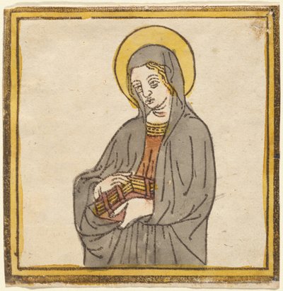 Heilige Katharina von Siena oder Heilige Klara von Assisi von Italian 15th Century