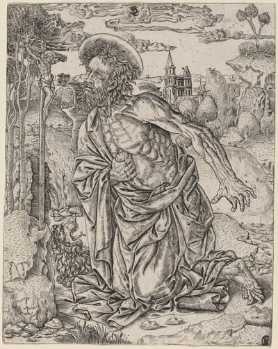 Heiliger Hieronymus in Buße von Italian 16th Century