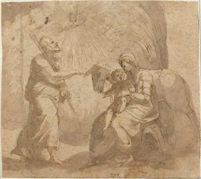 Die Rast auf der Flucht nach Ägypten von Italian 16th Century