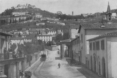 Florenz, Umgebung, San Domenico und Panorama von Fiesole von Italian Photographer