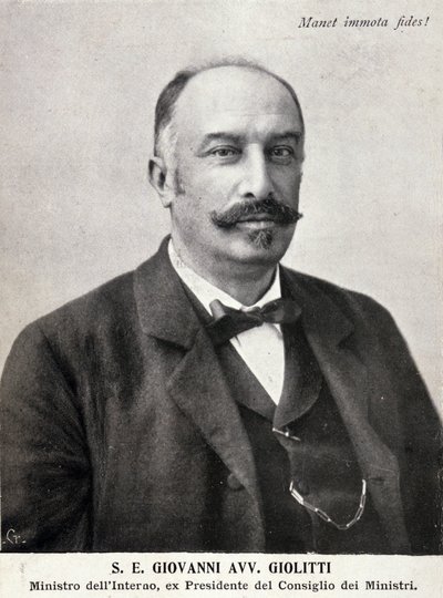 Porträt von Giovanni Giolitti (1842-1928), italienischer Politiker von Italian Photographer