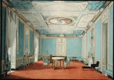 Ein neoklassizistisches Palastinterieur in Neapel, ca. 1830 von Italian School