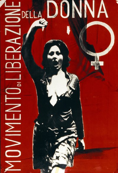Italienisches Plakat der Frauenbefreiungsbewegung von Italian School
